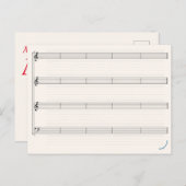 「自分の音楽の飛躍を作れ ポストカード (正面/裏面)