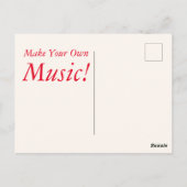 「自分の音楽の飛躍を作れ ポストカード (裏面)