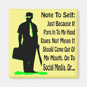 自分の頭の中にポップが入っているので注意してください マグネット (正面)