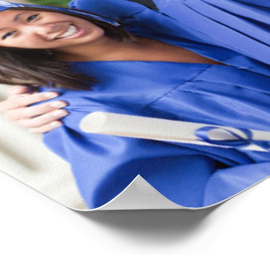 自分の額縁の卒業写真を作成する ポスター (角)