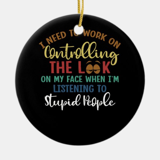 自分の顔の外観を制御す聞る セラミックオーナメント (正面)