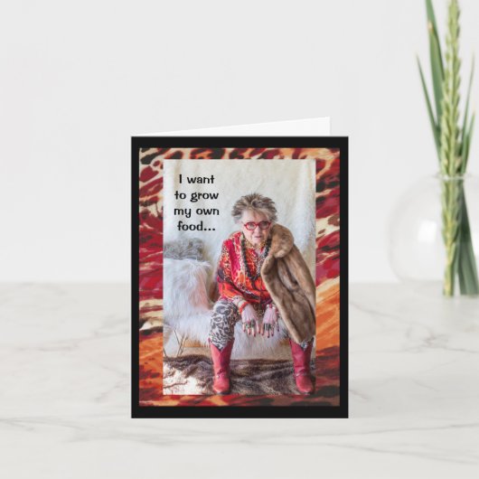 自分の食べ物を育てる カード (正面)
