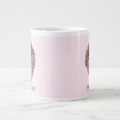 自分の飼い犬を追加しhtzu母の日かわいい ジャンボコーヒーマグカップ (正面)
