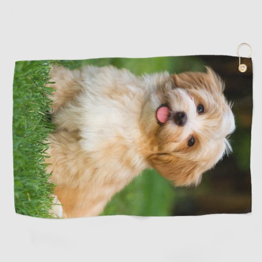 自分の飼カスタム犬の猫を作る ゴルフタオル (横)