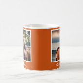 自分の馬の写真エレガントをパーソナライズされた作成する コーヒーマグカップ (中央)