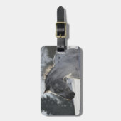 自分の馬の写真旅行の荷物タグを追加 ラゲッジタグ (正面縦)