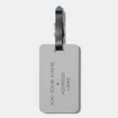 自分の馬の写真旅行の荷物タグを追加 ラゲッジタグ (裏面縦)