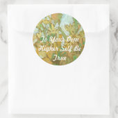 自分の高い自己に真のステッカーにする ラウンドシール (バッグ)