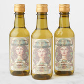 自分の高ビクトリアン女司祭を作成 ワインラベル (ボトル)