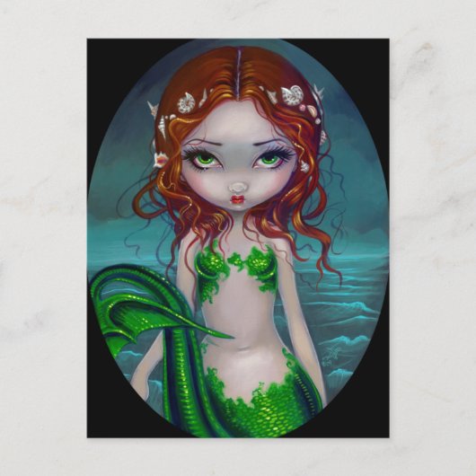 「自分の髪の貝殻」のはがき ポストカード (正面)