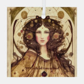 自分の魔女を作ビクトリアンる ガラスオーナメント (裏面)