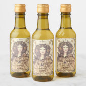 自分の魔女を作ビクトリアンる ワインラベル (ボトル)