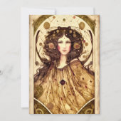 自分の魔女を作ビクトリアンる 招待状 (正面)