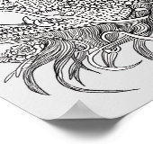 自分の魔法のドラゴンに色を付ける ポスター (角)