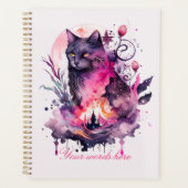 自分の魔法の黒猫を作り出す プランナー手帳 (正面)