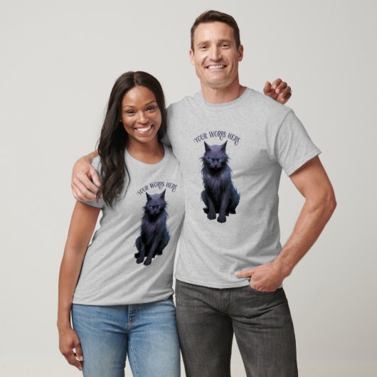自分の魔法の黒猫を作り出す Tシャツ (ユニセックス)