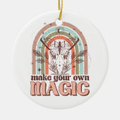 自分の魔法ボホレインボークリスマスを作る セラミックオーナメント (正面)