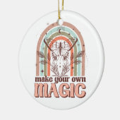 自分の魔法ボホレインボークリスマスを作る セラミックオーナメント (左)