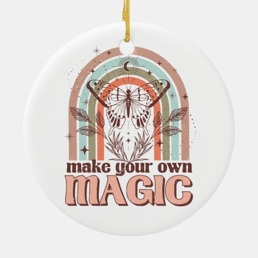 自分の魔法ボホレインボークリスマスを作る セラミックオーナメント (裏面)
