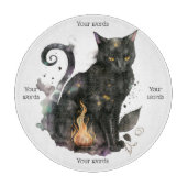 自分の魔法黒猫を身近に作る カッティングボード (正面)