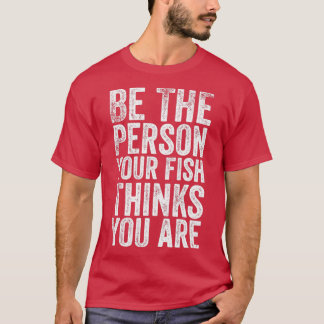 自分の魚の考え人だ Tシャツ