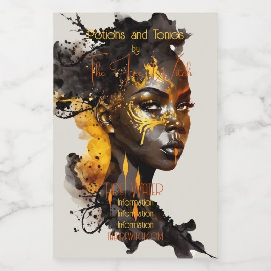 自分の黄金の女神を作成する フードラベル (シングルラベル)