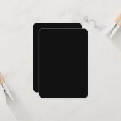 自分の黒いの平カスタムらなグリーティングカードの作成 カード (正面/裏面インサイチュ)