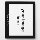 自分の黒い写真をカスタム作成 フォトプラーク (正面)