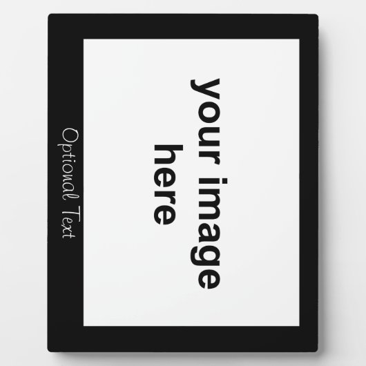 自分の黒い写真をカスタム作成 フォトプラーク (正面)