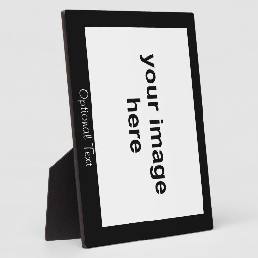 自分の黒い写真をカスタム作成 フォトプラーク (側面)