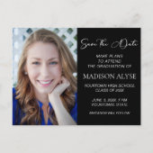 自分の黒い写真を作成救卒業日A 案内ポストカード (正面)