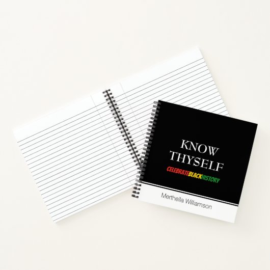 自分の黒い歴史パーソナライズされたを知る ノートブック (内部)