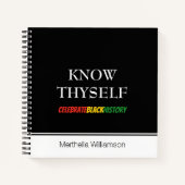 自分の黒い歴史パーソナライズされたを知る ノートブック (正面)