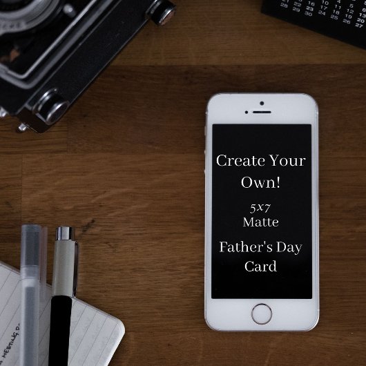 自分の黒い父の日を作成 カード