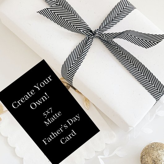 自分の黒い父の日を作成 カード