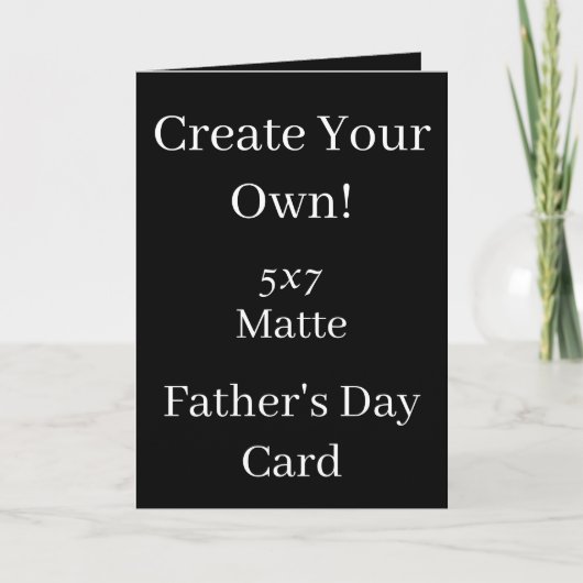 自分の黒い父の日を作成 カード (正面)