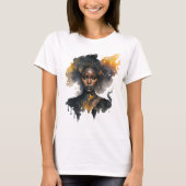 自分の黒い魔女を作成する Tシャツ (正面)