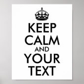 自分の黒を落ち着かせてテキストを作成する ポスター (正面)