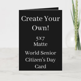 自分の黒人世界の高齢者の日を作る カード