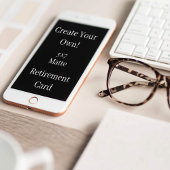 自分の黒人退職を作成 カード