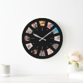 自分の12カスタムの写真集の思い出を作る ラージ壁時計 (ホーム)