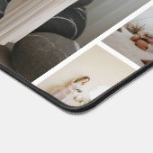 自分の17枚の写真をアップロードパーソナライズされた デスクマット (コーナー)
