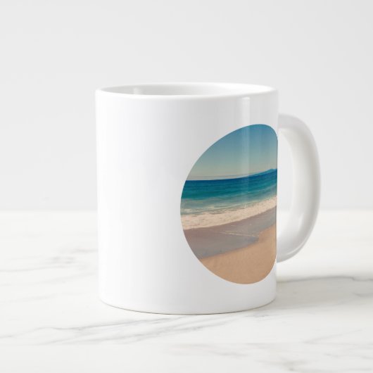 自分の2つの円の写真を作成する ジャンボコーヒーマグカップ (正面右)