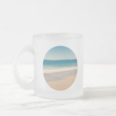 自分の2つの円の写真を作成する フロストグラスマグカップ (左)