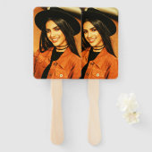 自分の2つの写真卒業パーティーイベント ハンドファン (正面&裏面)