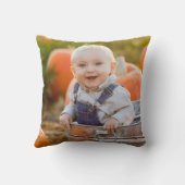 自分の2フォトハロウィーンの孫を作成 クッション (裏面)