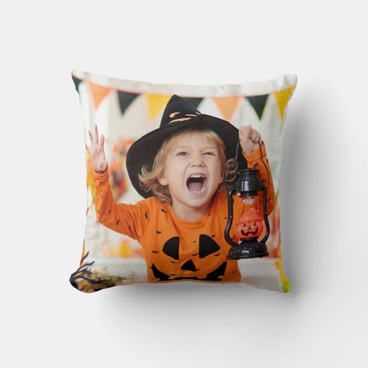 自分の2フォトハロウィーンの孫を作成 クッション (正面)