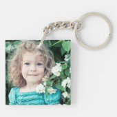 自分の2家族の子写真を作成する キーホルダー (裏面)