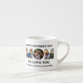 自分の3つの写真コラージュを作成Happy Mothers day エスプレッソカップ (右)