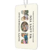 自分の3つの写真コラージュを作成Happy Mothers day カーエアーフレッシュナー (左)